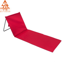 ALDI STYLE Beach Mat Lounge Folding Chair,Folds Flat For Travel Adjustable Reclining Back